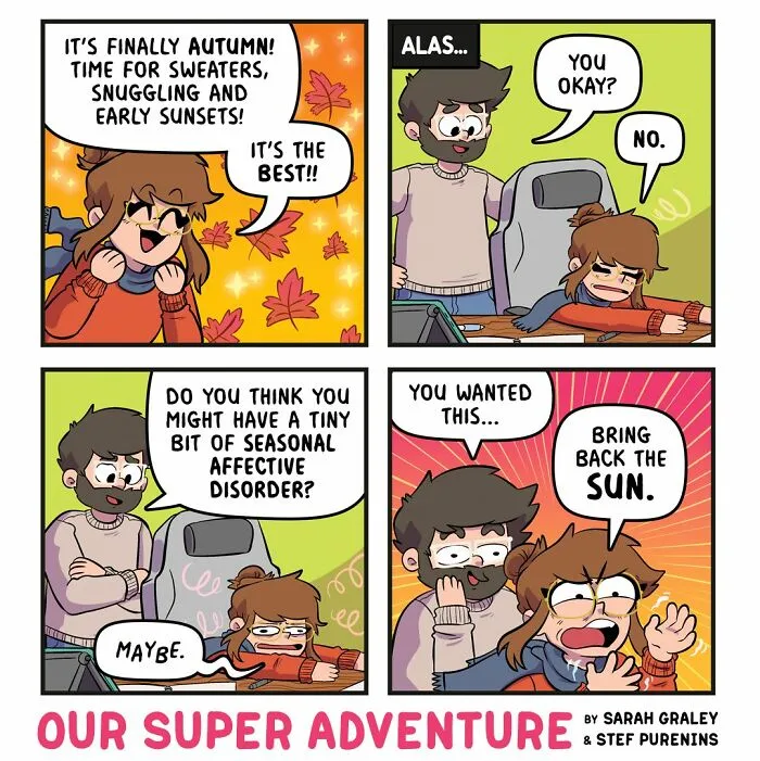 20 Hilariously Relatable Comics By Sarah Graley About Life With Her Husband And Four Cats (New Pics)