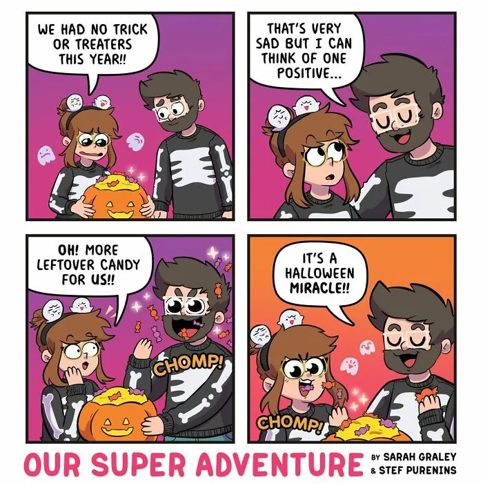 20 Hilariously Relatable Comics By Sarah Graley About Life With Her Husband And Four Cats (New Pics)