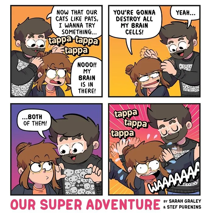 20 Hilariously Relatable Comics By Sarah Graley About Life With Her Husband And Four Cats (New Pics)