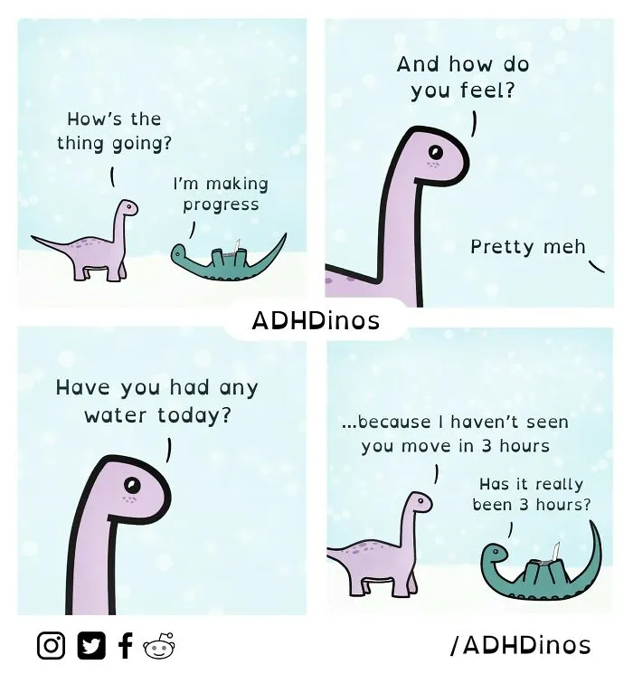 This Artist Brings The Struggles Of ADHD To Life Through Humor In 20 Comics (New Pics)