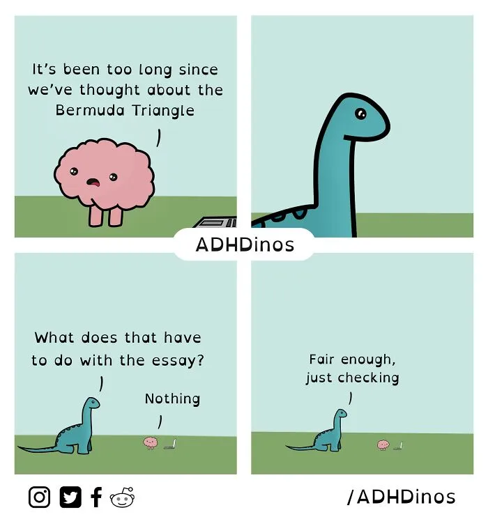 This Artist Brings The Struggles Of ADHD To Life Through Humor In 20 Comics (New Pics)