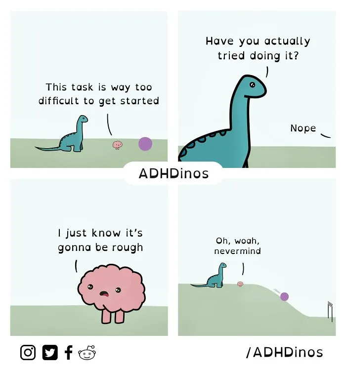 This Artist Brings The Struggles Of ADHD To Life Through Humor In 20 Comics (New Pics)
