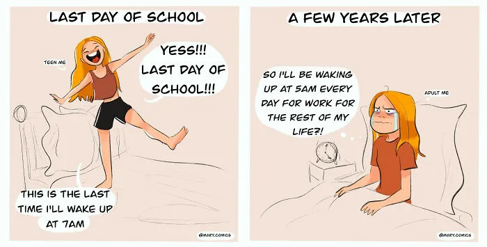 20 Humorous Comics By This Artist That Many Young People Might Relate To (New Pics)