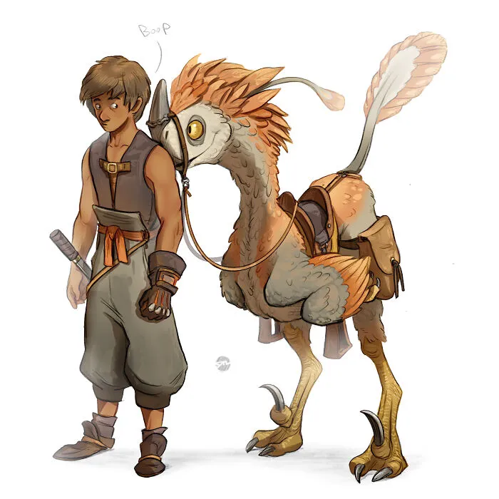 My 30 Illustrations Showcasing The Unique Bonds Between Characters And Creatures