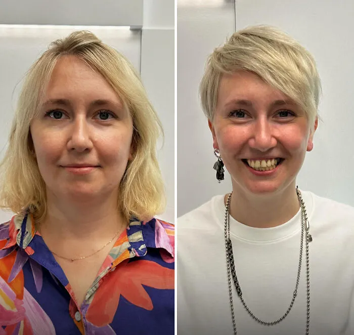 33 Incredible Before-And-After Short Hair Makeovers By This Stylist (New Pics)