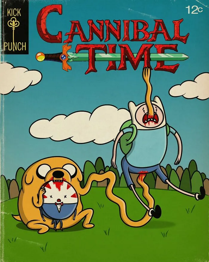 30 Horrifyingly Nostalgic Cartoon Makeovers, By This Artist (New Pics)
