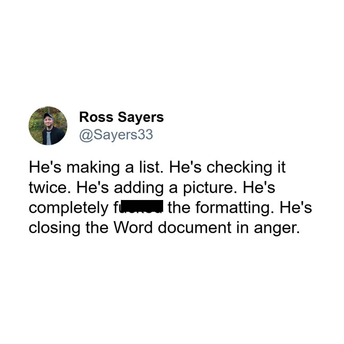 “He’s Closing the Word Document in Anger”