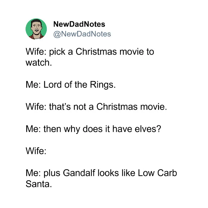 “Gandalf Looks Like a Low Carb Santa”