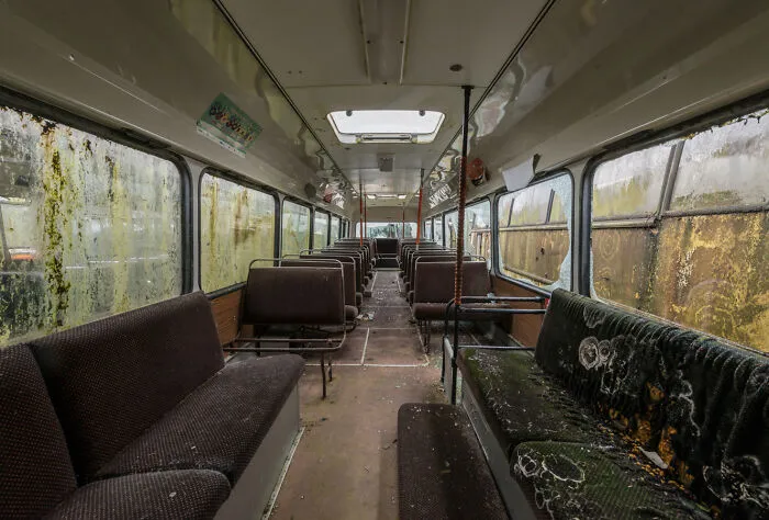 34 Photos That I Took Of Abandoned Buses Meant To Be Used For An Irish Bus Museum