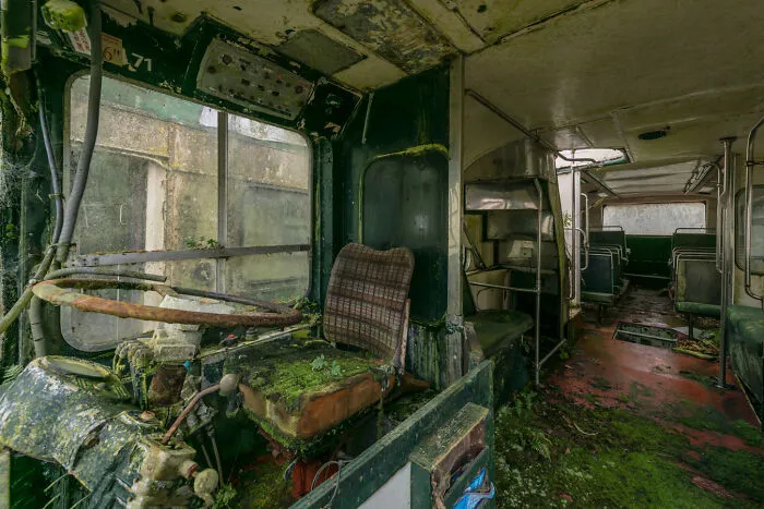 34 Photos That I Took Of Abandoned Buses Meant To Be Used For An Irish Bus Museum
