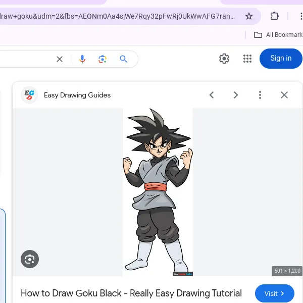 Hey Pandas! Draw Goku From... Idk! I Am Going To Help U, To Make It Easier!