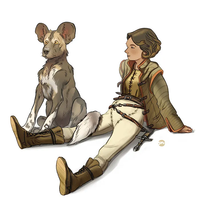 My 30 Illustrations Showcasing The Unique Bonds Between Characters And Creatures