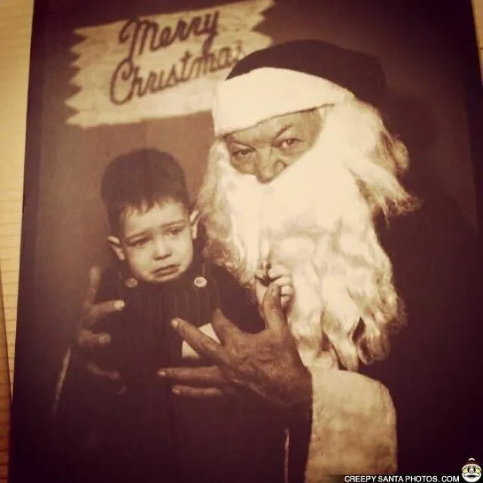 Looks Like Santa Just Got Released From The Penitentiary. Is Anyone Else Going To Have Nightmares Over Those Hands?