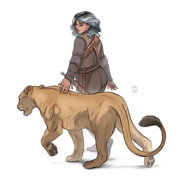 My 30 Illustrations Showcasing The Unique Bonds Between Characters And Creatures