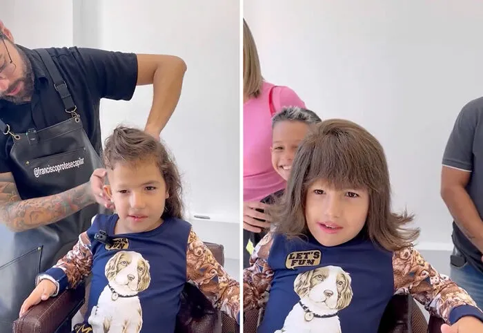 Heartwarming Transformations: 20 Pictures Of Kids Receiving Hair Prosthetics From This Barber