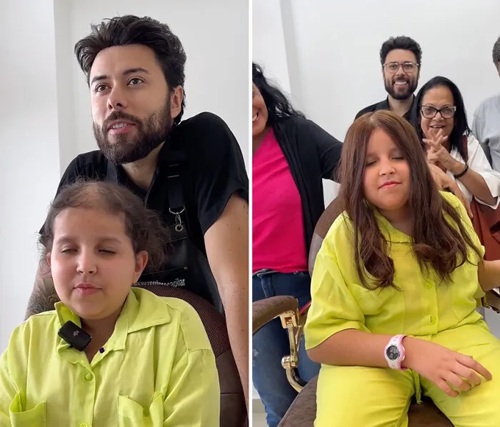 Heartwarming Transformations: 20 Pictures Of Kids Receiving Hair Prosthetics From This Barber