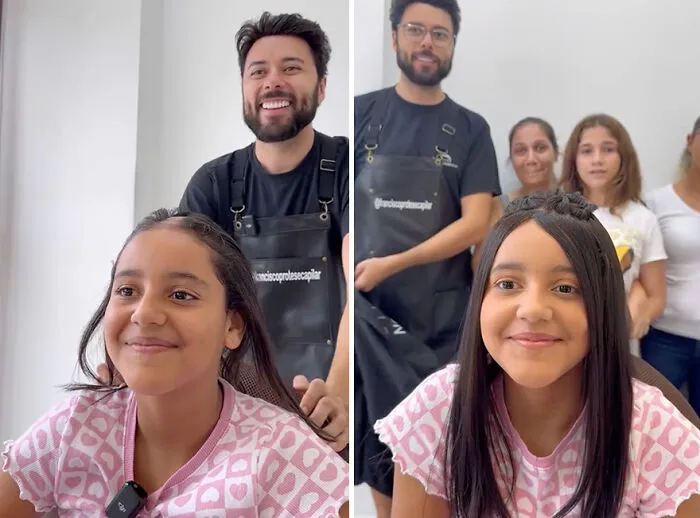 Heartwarming Transformations: 20 Pictures Of Kids Receiving Hair Prosthetics From This Barber