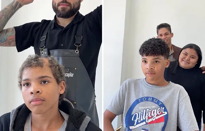 Heartwarming Transformations: 20 Pictures Of Kids Receiving Hair Prosthetics From This Barber