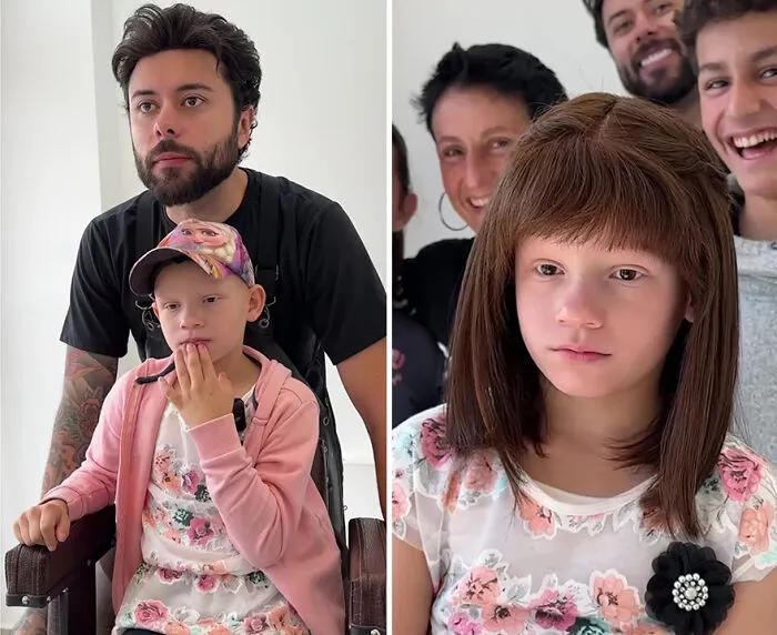 Heartwarming Transformations: 20 Pictures Of Kids Receiving Hair Prosthetics From This Barber