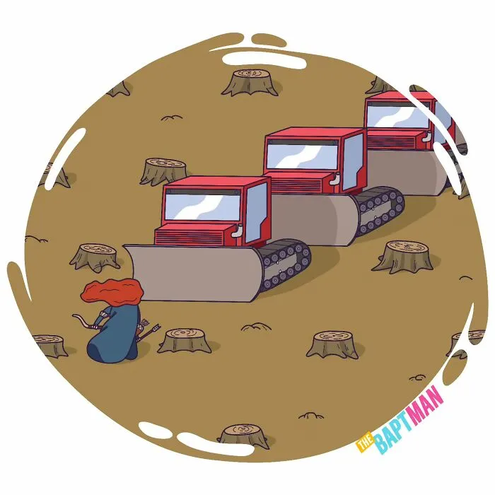 30 Thought-Provoking Comics By Baptiste Drausin Blending Pop Culture And Ecology