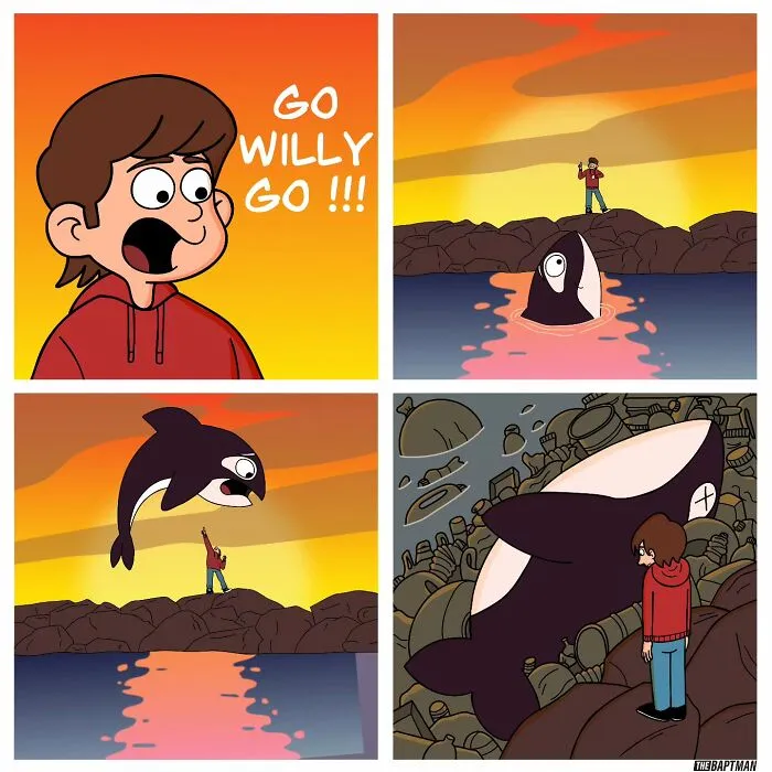 30 Thought-Provoking Comics By Baptiste Drausin Blending Pop Culture And Ecology