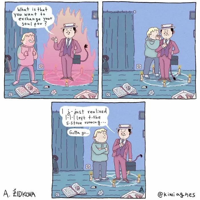 This Artist Creates Funny And Sometimes Slightly Dark Comics, And Here Are Her 20 New Works
