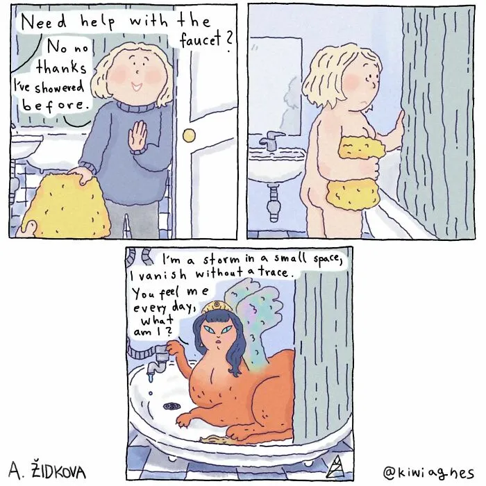 This Artist Creates Funny And Sometimes Slightly Dark Comics, And Here Are Her 20 New Works