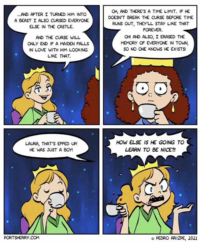 28 Funny "Port Sherry" Comics That Blend Everyday Moments With Absurd Twists (New Pics)
