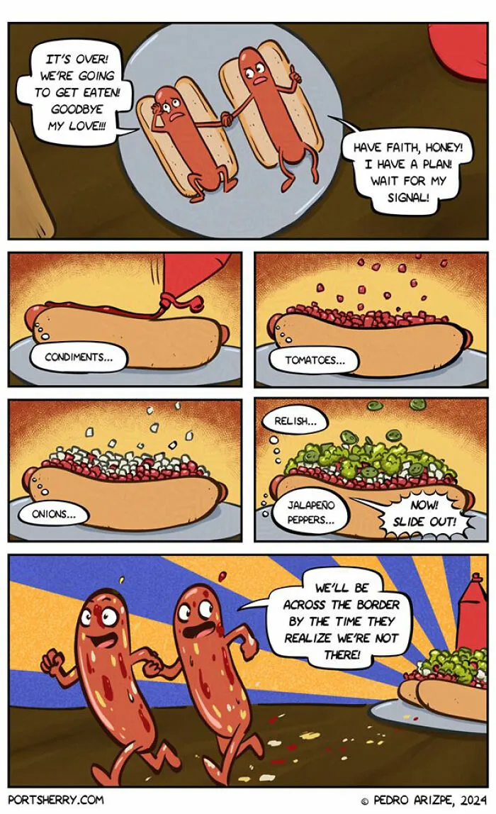 28 Funny "Port Sherry" Comics That Blend Everyday Moments With Absurd Twists (New Pics)