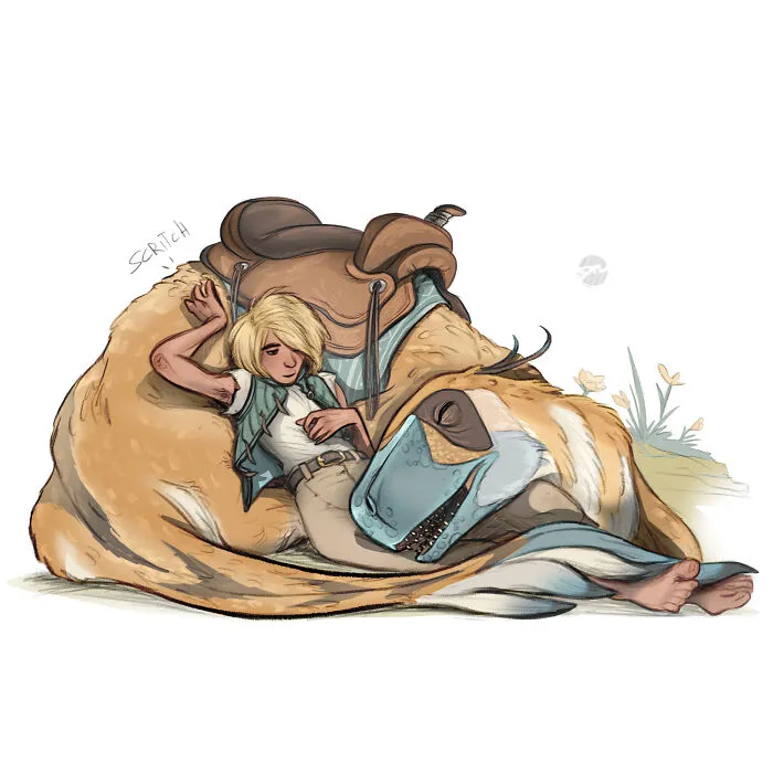 My 30 Illustrations Showcasing The Unique Bonds Between Characters And Creatures