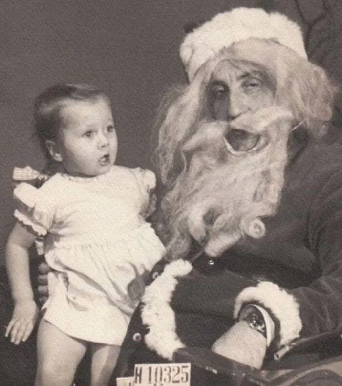 Creepy Vintage Santa Picture