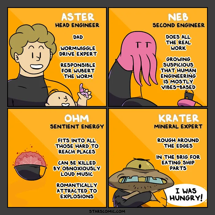 Stars: My Comic Series About Humans And Aliens Learning To Get Along Aboard A Starship (17 New Pics)