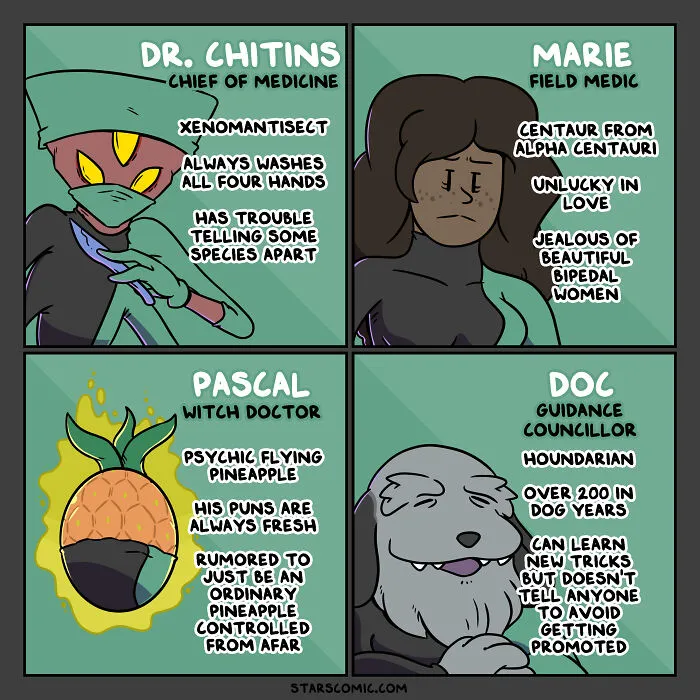 Stars: My Comic Series About Humans And Aliens Learning To Get Along Aboard A Starship (17 New Pics)