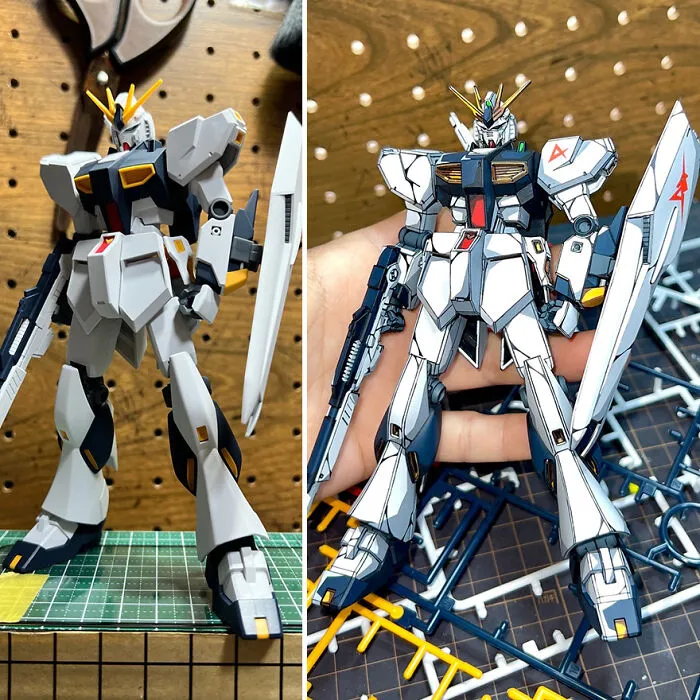 Artist Paints Over Gundam Action Figures To Make Them Look Like They’ve Stepped Straight Out Of An Anime (17 Pics)