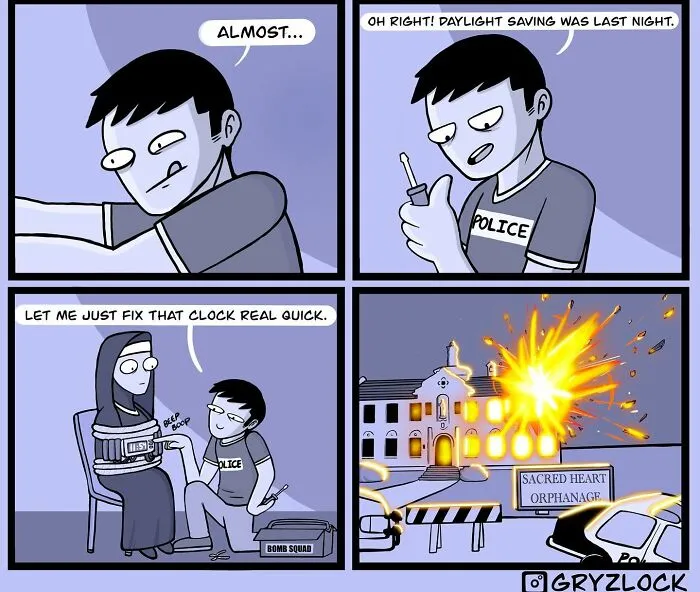 20 Hilariously Bizarre Comics With A Dark Twist, By Gryzlock (New Pics)