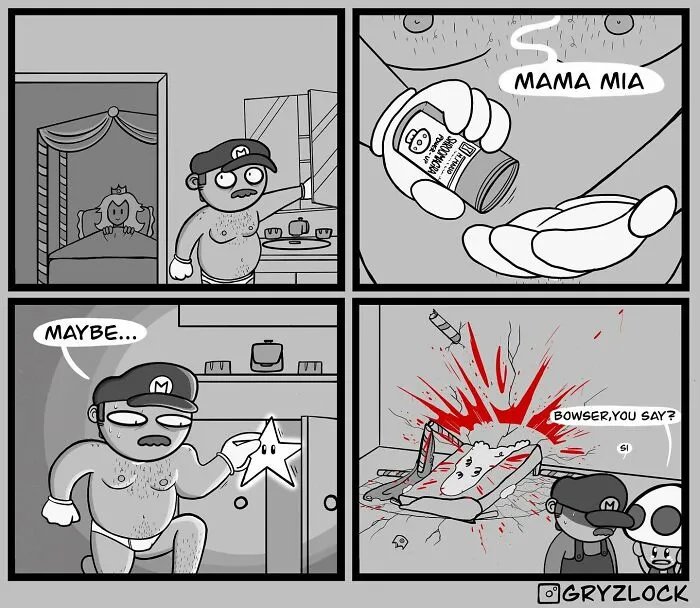 20 Hilariously Bizarre Comics With A Dark Twist, By Gryzlock (New Pics)