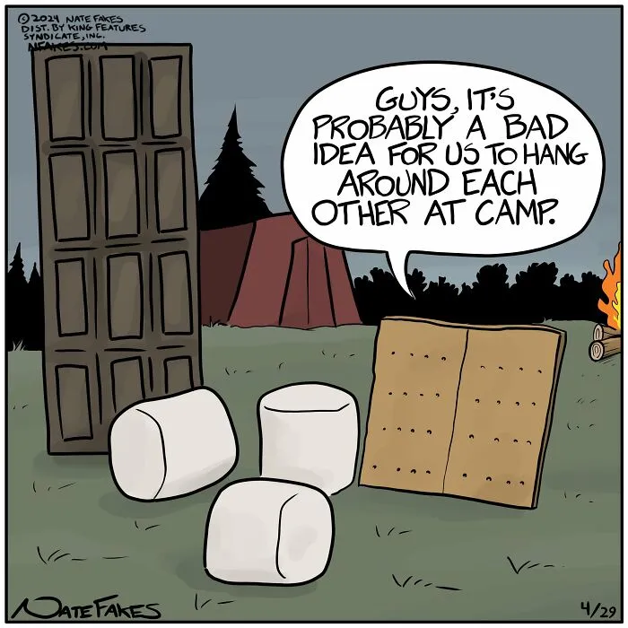 30 Fun And Flavorful One-Panel Comics By Nate Fakes For Hungry Minds