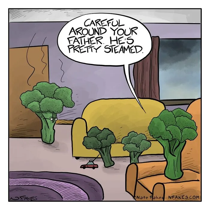 30 Fun And Flavorful One-Panel Comics By Nate Fakes For Hungry Minds
