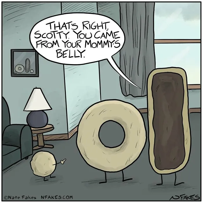 30 Fun And Flavorful One-Panel Comics By Nate Fakes For Hungry Minds