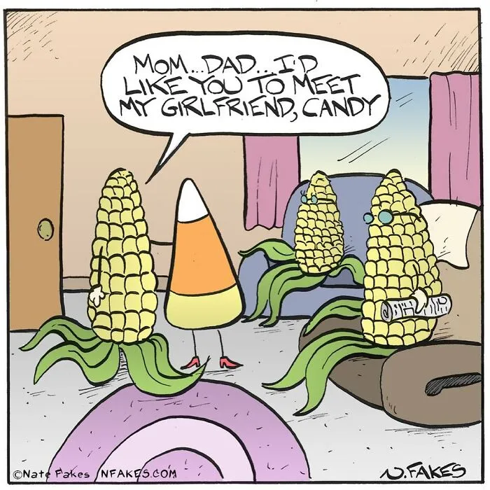30 Fun And Flavorful One-Panel Comics By Nate Fakes For Hungry Minds