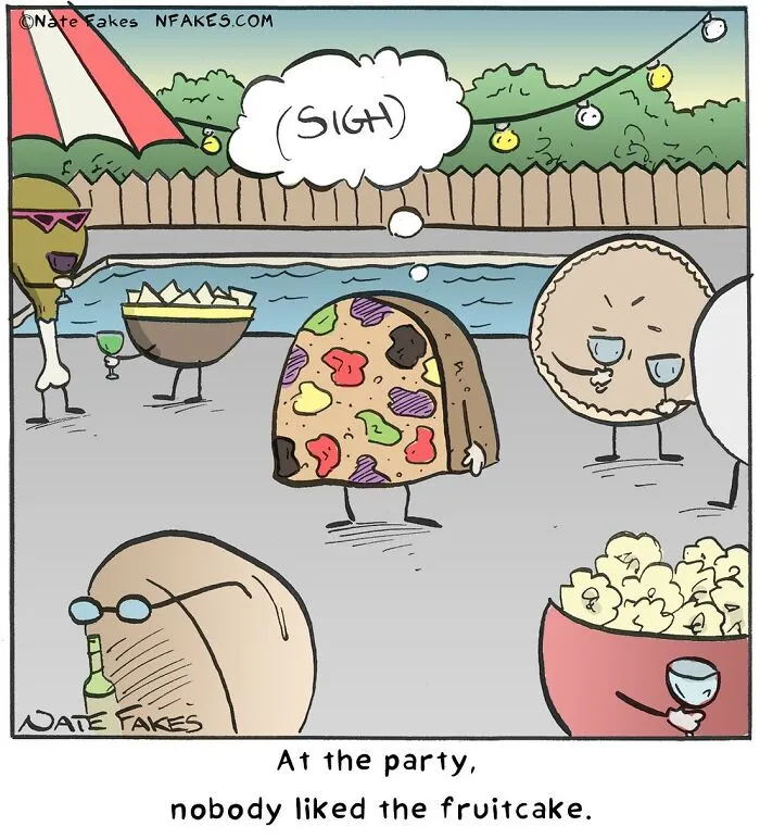30 Fun And Flavorful One-Panel Comics By Nate Fakes For Hungry Minds