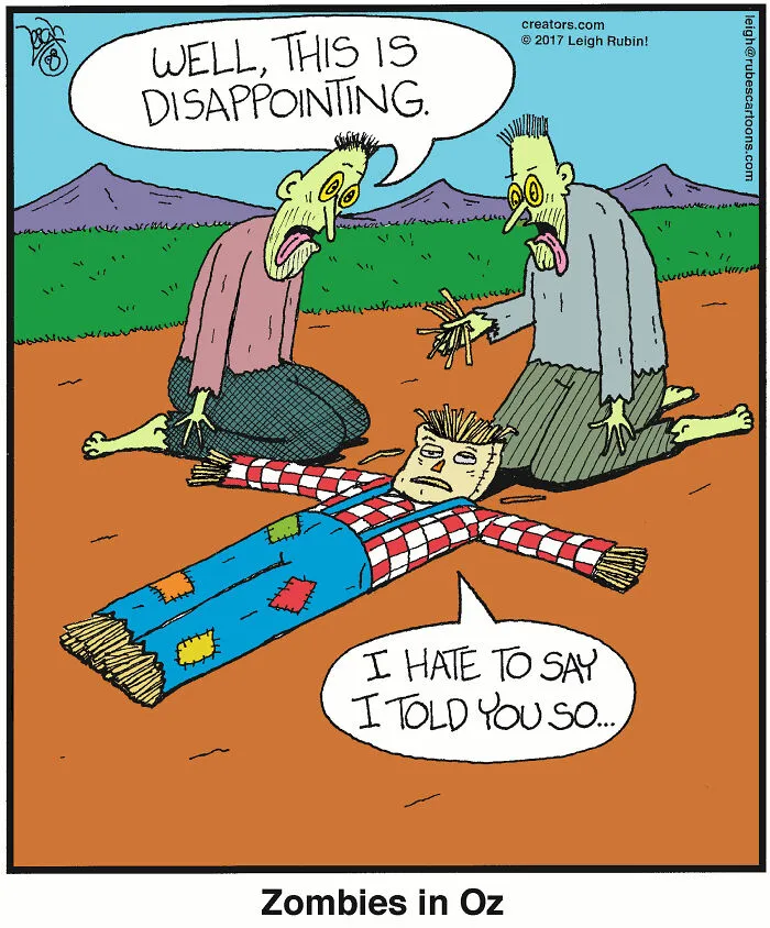 26 Absurdly Funny Comics Inspired By ‘Wicked’ And ‘The Wizard Of Oz’ By Leigh Rubin