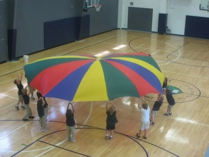 "Parachute" In Gym Class