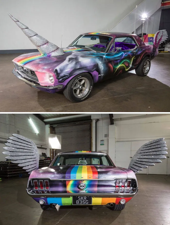 1968 Ford Mustang Coupe Unicorn Pride Parade Car