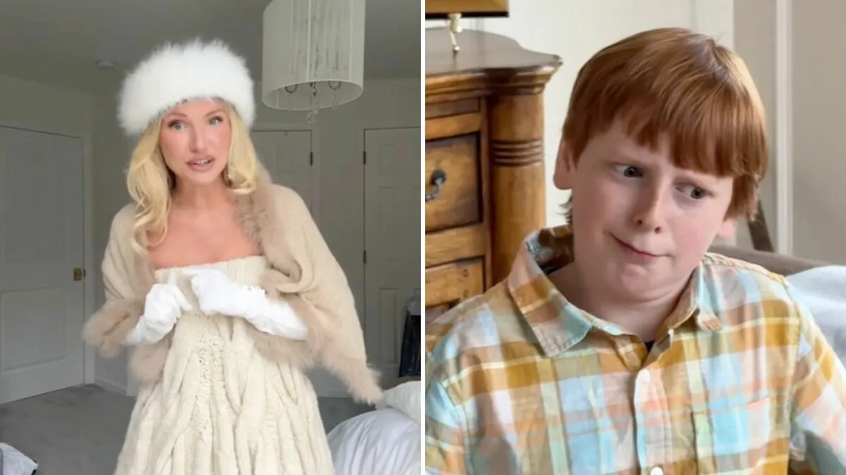 Influencer Slammed For Wearing An Extravagant $9,000 “Blanket” Dress To Thanksgiving Dinner