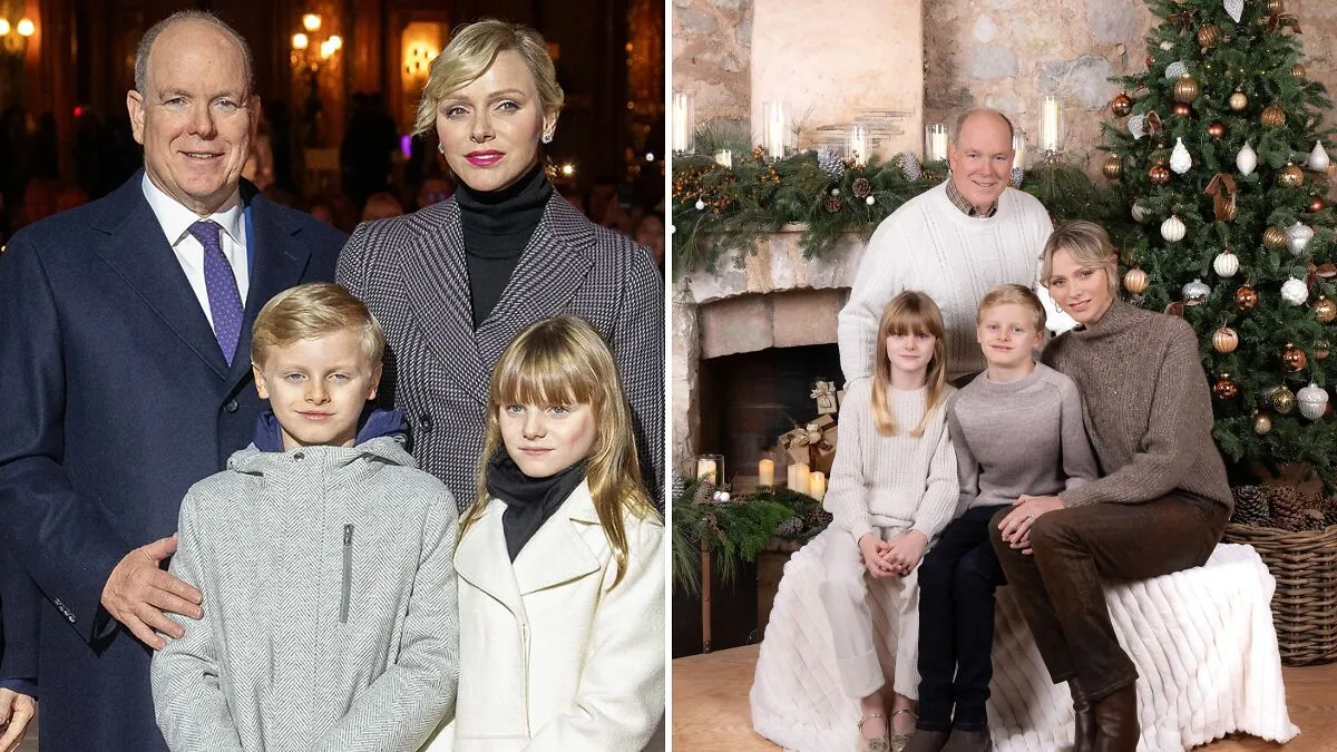 Monaco Royals' 2024 Christmas Card Pic Shows Dramatically Different Tone Than Last Year's Photo