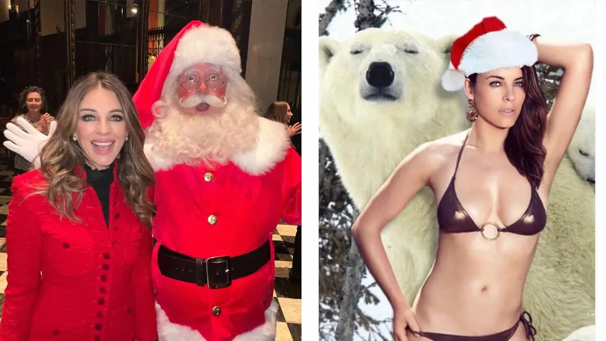 Elizabeth Hurley's Racy Bikini Photo For Christmas Has Fans Gushing: "Mr Hurley Is A Lucky Man"