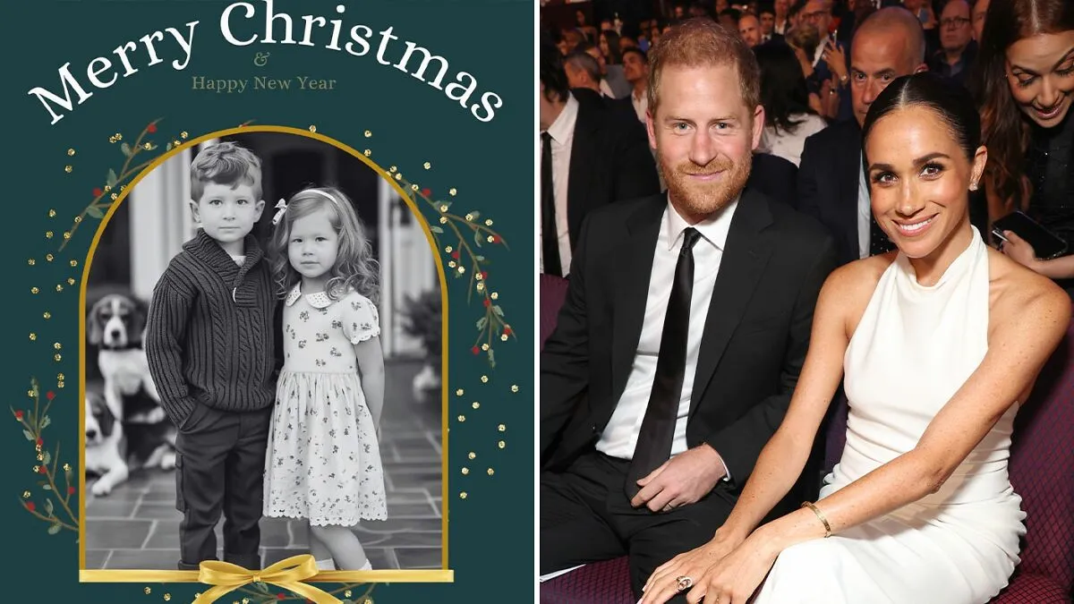 "Pathetic" AI-made Christmas Card Of Meghan Markle & Prince Harry's Children Goes Viral