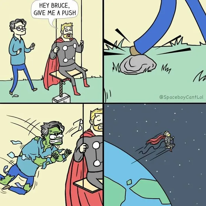 28 Funny Superhero Comics With Unexpected Endings That Range From Cute To Dark Humor (New Pics)