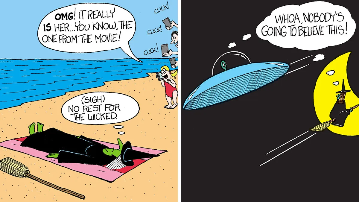 26 Absurdly Funny Comics Inspired By ‘Wicked’ And ‘The Wizard Of Oz’ By Leigh Rubin